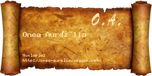 Onea Aurélia névjegykártya